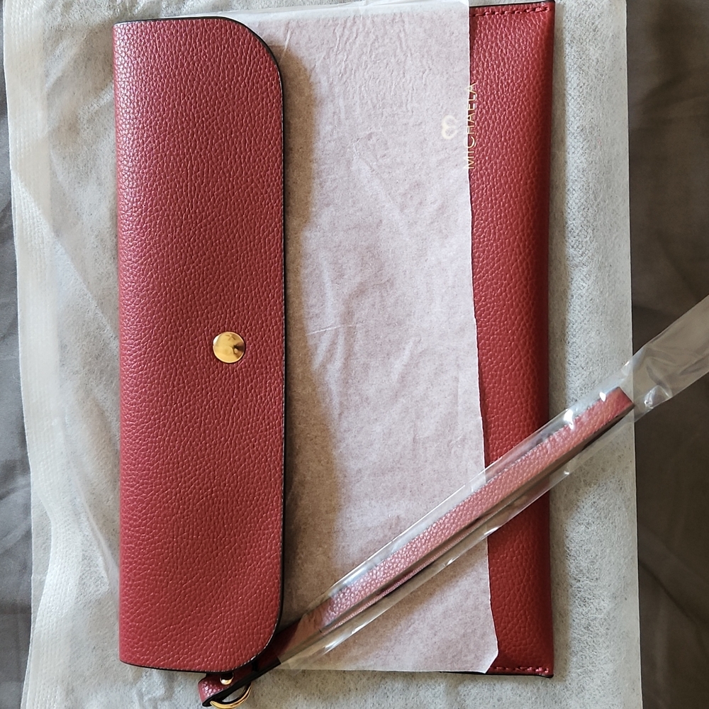 MICHAELA small purse Faux Leather wristlet